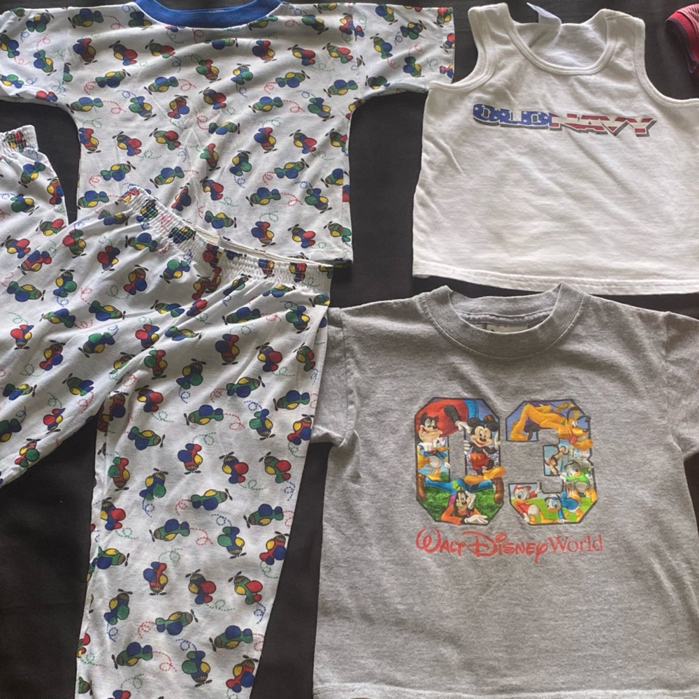 Size 3T shirts and pajama set - 6 Size 3T shirts and 1 Pajama Set